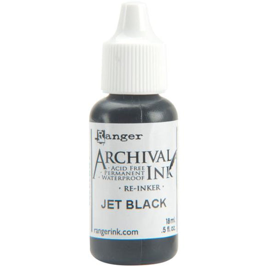 Ranger - Archival Ink™ Jet Black Re-inker(.5oz)