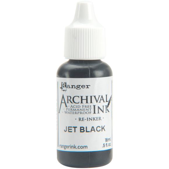 Ranger - Archival Ink™  Jet Black Re-inker(.5oz)