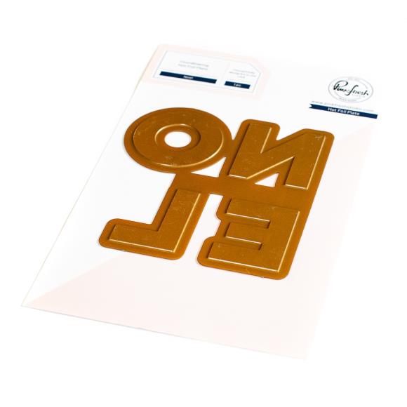 SET DEAL: Pinkfresh Studio - NOEL Hot Foil Plate + Die Set