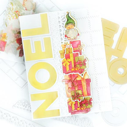 SET DEAL: Pinkfresh Studio - NOEL Hot Foil Plate + Die Set