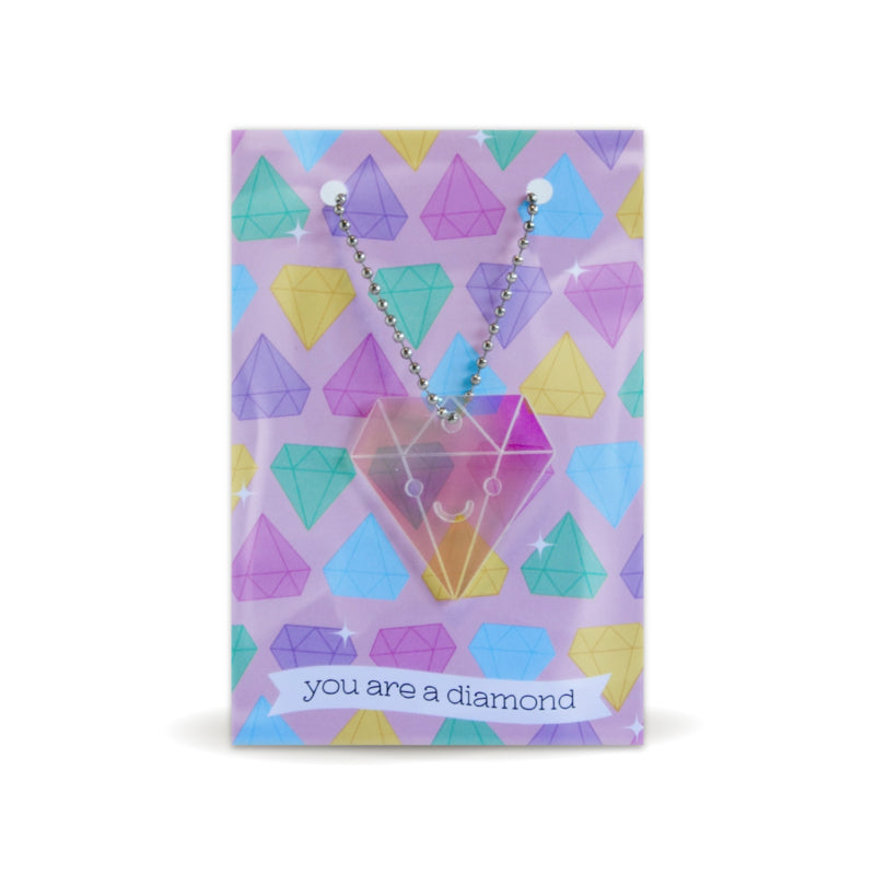 Studio Schatkist - Acrylic (Key) Charm With Card You Are a Diamond