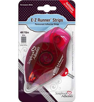 Scrapbook Adhesives - E-Z Runner Permanent Strips - Refillable Dispenser