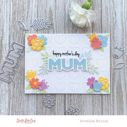 Time For Tea Designs - Mum & Dad Sentiment Clear Stamps