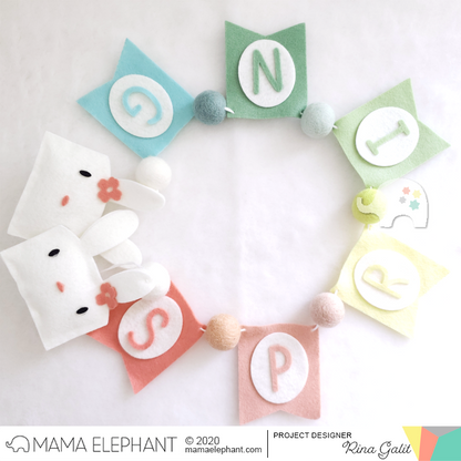 Mama Elephant - Whimsy Alphas - Creative Cuts