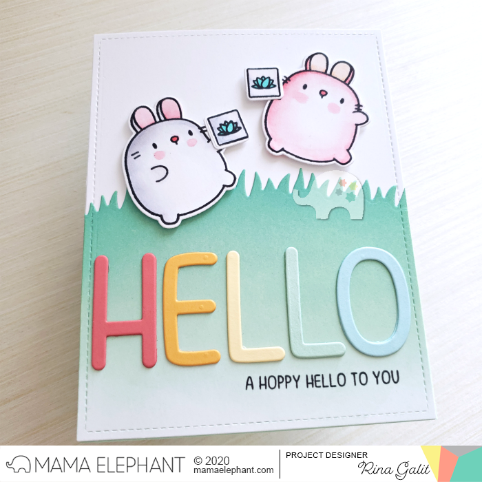 Mama Elephant - Whimsy Alphas - Creative Cuts