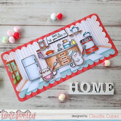SET DEAL: Time For Tea Designs - Baked With More Love Clear Stamp Set
