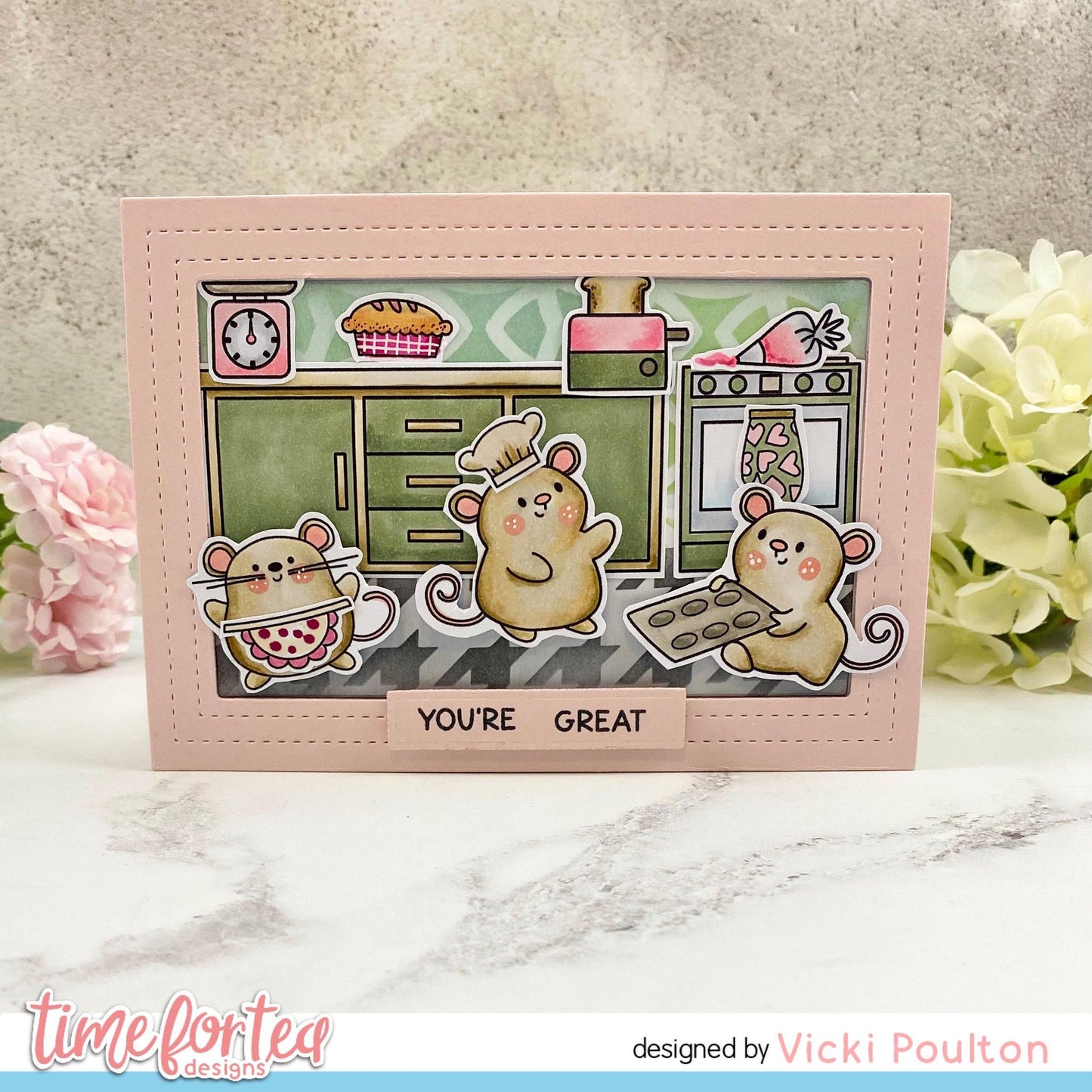 SET DEAL: Time For Tea Designs - Baked With More Love Clear Stamp Set