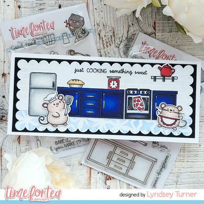 SET DEAL: Time For Tea Designs - Baked With More Love Clear Stamp Set