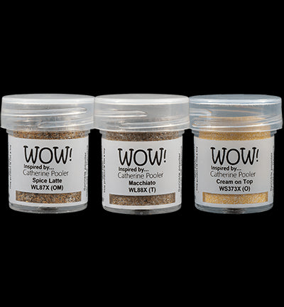 WOW! - Trio Embossing Powder  Coffee *Catherine Pooler*