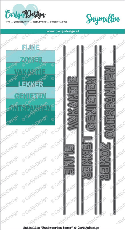 CarlijnDesign - Border Cuts Zomer Metal Dies (NL)