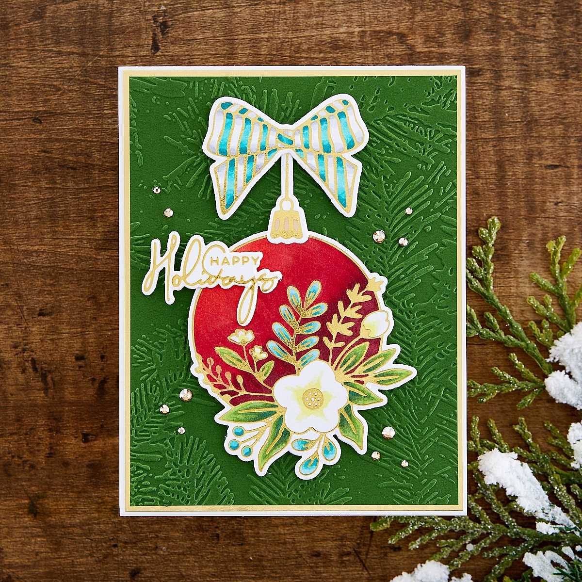 Spellbinders - Blooming Ornament Glimmer Hot Foil Plate & Die Set