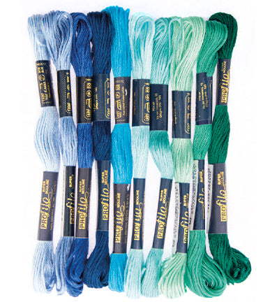 Stafil - Embroidery Thread Blue/Turquoise/Green