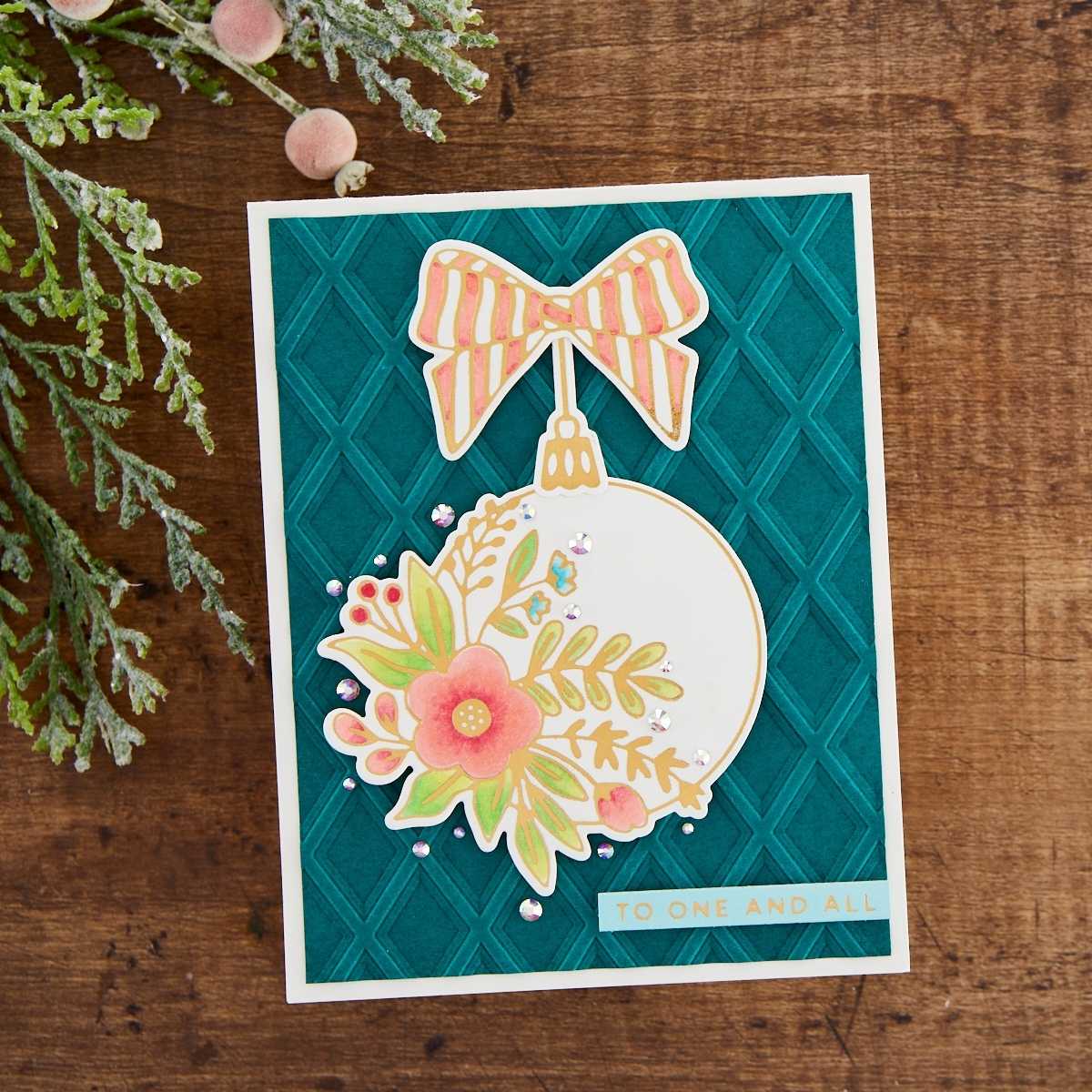 Spellbinders - Blooming Ornament Glimmer Hot Foil Plate & Die Set