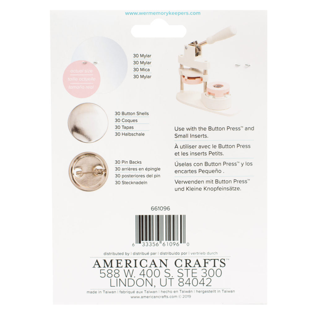 We R Makers - Button Press Refill Pack Small (25mm)