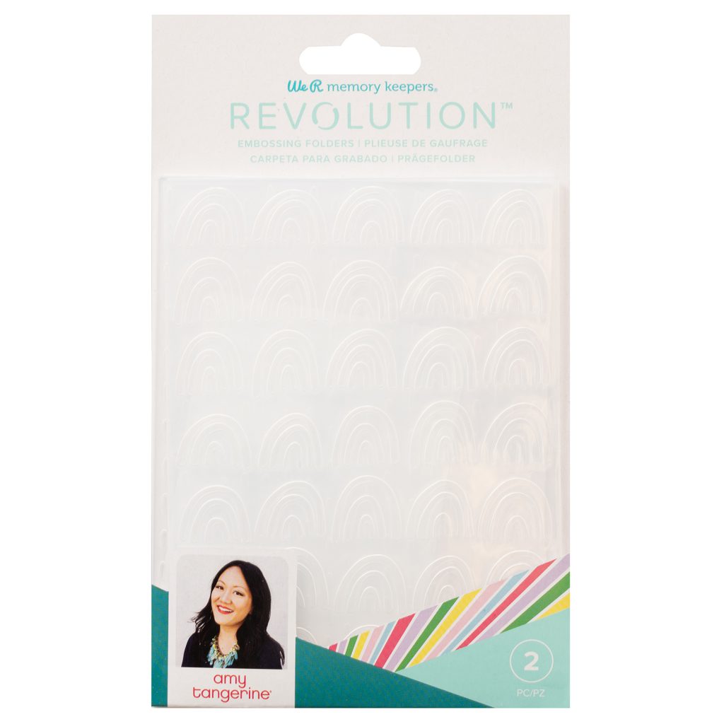 We R Makers - Amy Tangerine Revolution Embossing Folder (2pcs)