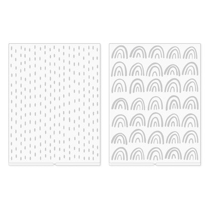 We R Makers - Amy Tangerine Revolution Embossing Folder (2pcs)