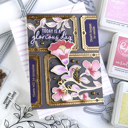 SET DEAL: Pinkfresh Studio - Heart Smiles Clear Stamp + Die Set