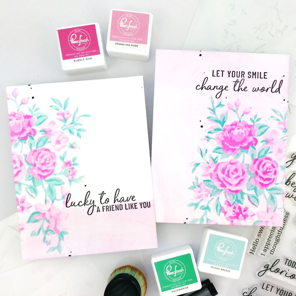 SET DEAL: Pinkfresh Studio - Heart Smiles Clear Stamp + Die Set