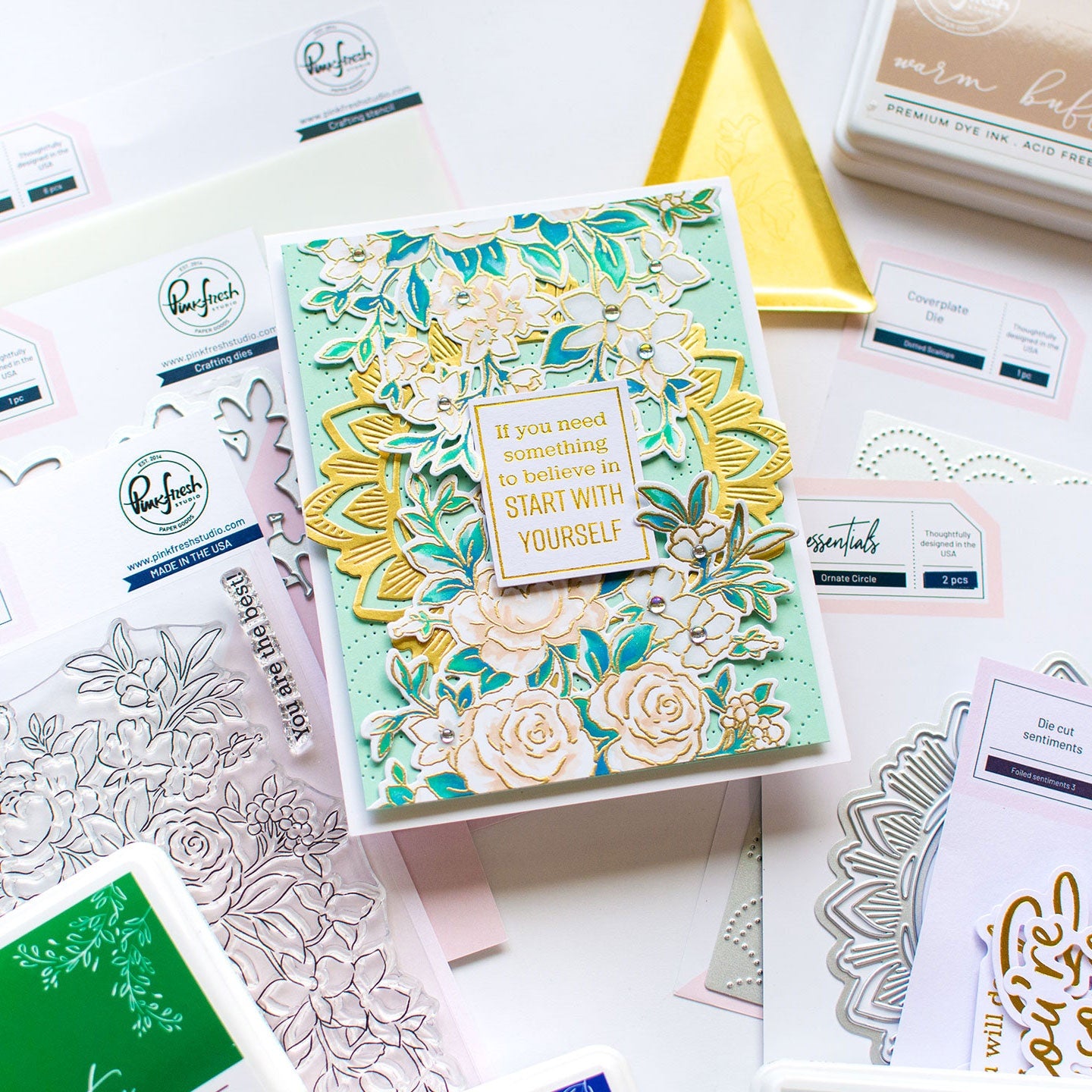 SET DEAL: Pinkfresh Studio - Fancy Rose Bunch