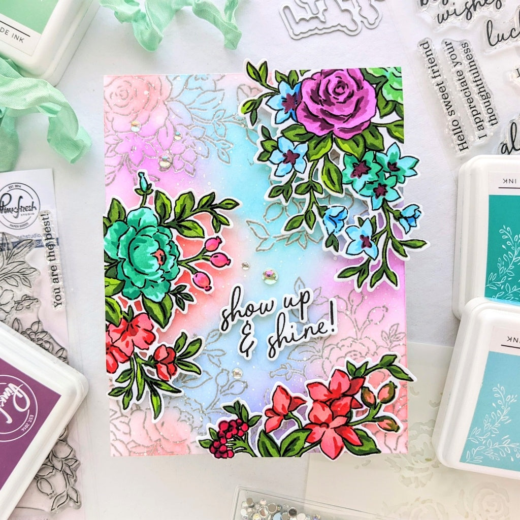 SET DEAL: Pinkfresh Studio - Fancy Rose Bunch