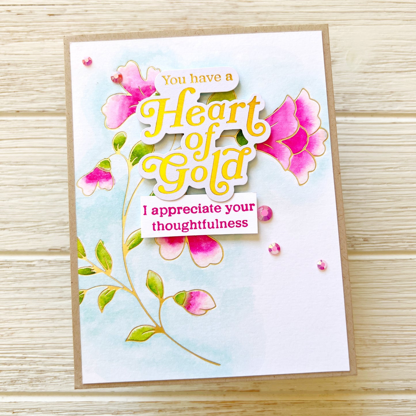 Pinkfresh Studio - Folk Floral Stem Coloring Stencils (4pcs)