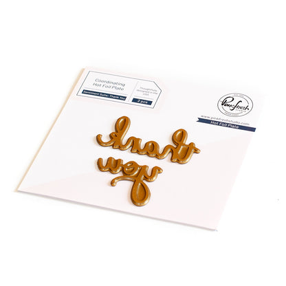 Pinkfresh Studio - Thank You Hot Foil Plate