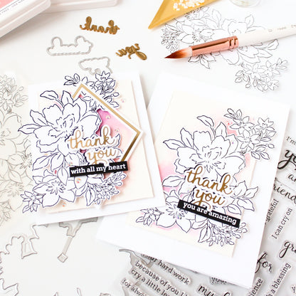 Pinkfresh Studio - Thank You Hot Foil Plate