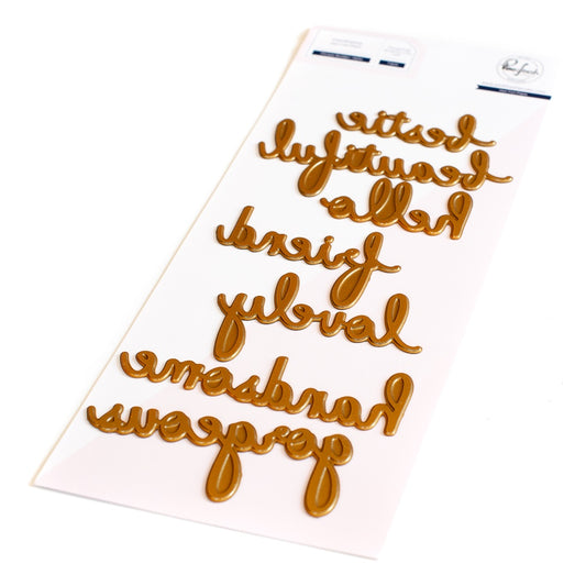 SET DEAL: Pinkfresh Studio - Phrase Builder Hello Hot Foil Plate + Die Set