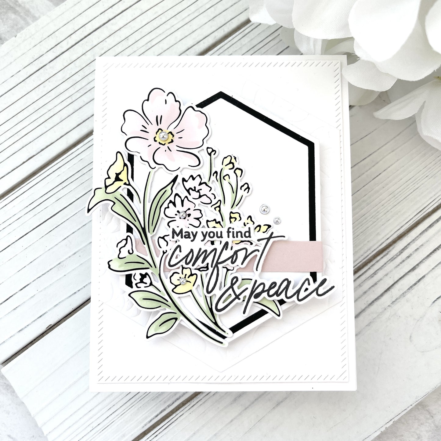 Pinkfresh Studio - With Sympathy Coloring Stencils (6pcs)