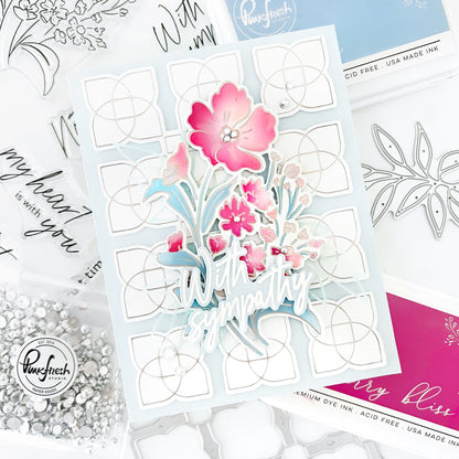 Pinkfresh Studio - With Sympathy Coloring Stencils (6pcs)