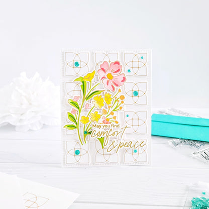 Pinkfresh Studio - With Sympathy Coloring Stencils (6pcs)