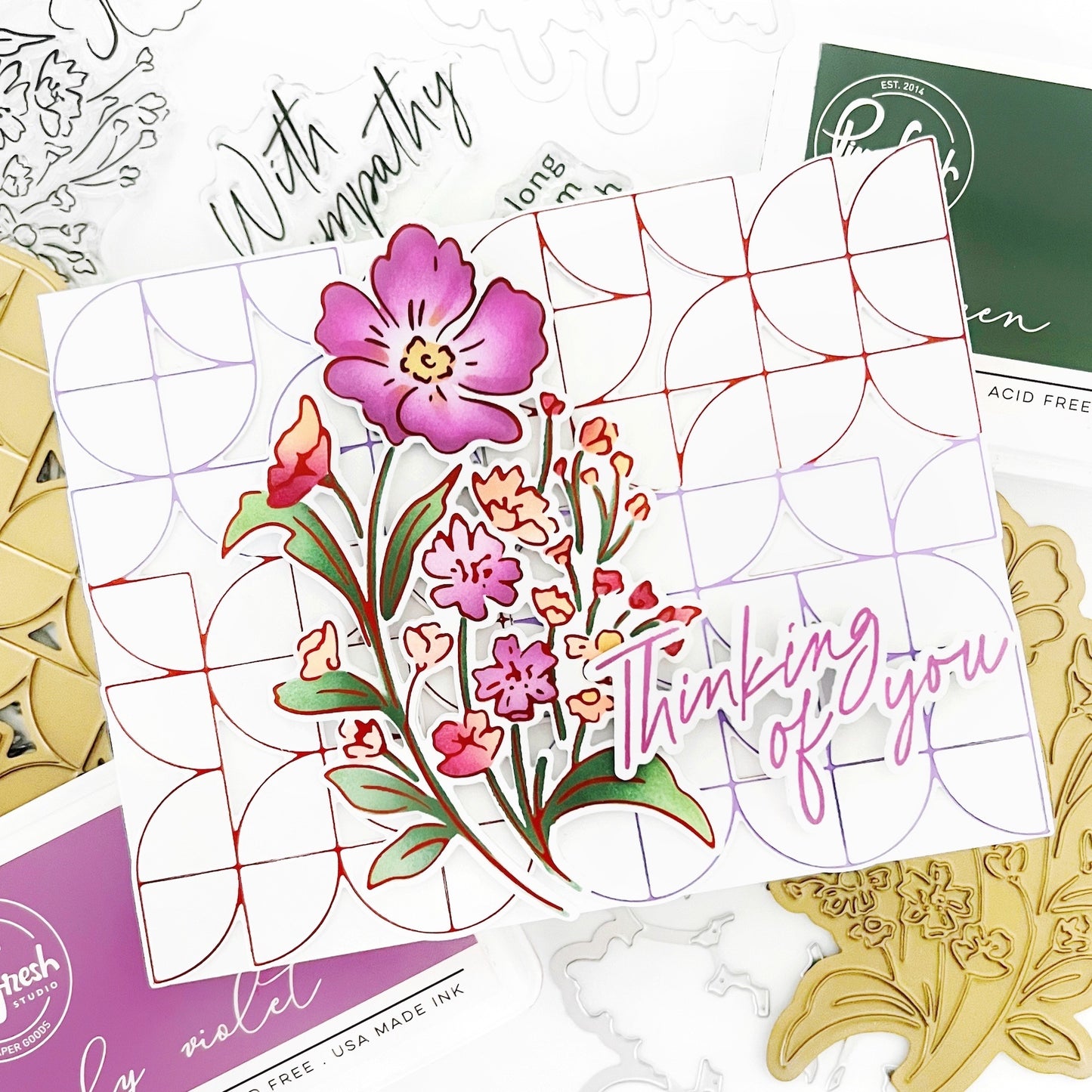 Pinkfresh Studio - With Sympathy Hot Foil Plate
