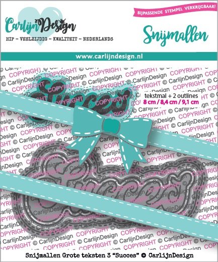 CarlijnDesign - Big Words 3 Succes Metal Dies (NL)