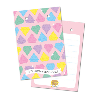 Studio Schatkist - Acrylic (Key) Charm With Card You Are a Diamond
