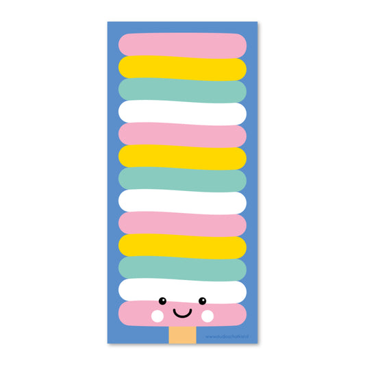 schrijfblok met een TWISTER ijsje | schrijfblok lang