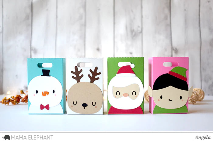 Mama Elephant - Favor Bag Accessory - Santa Elf - Creative Cuts