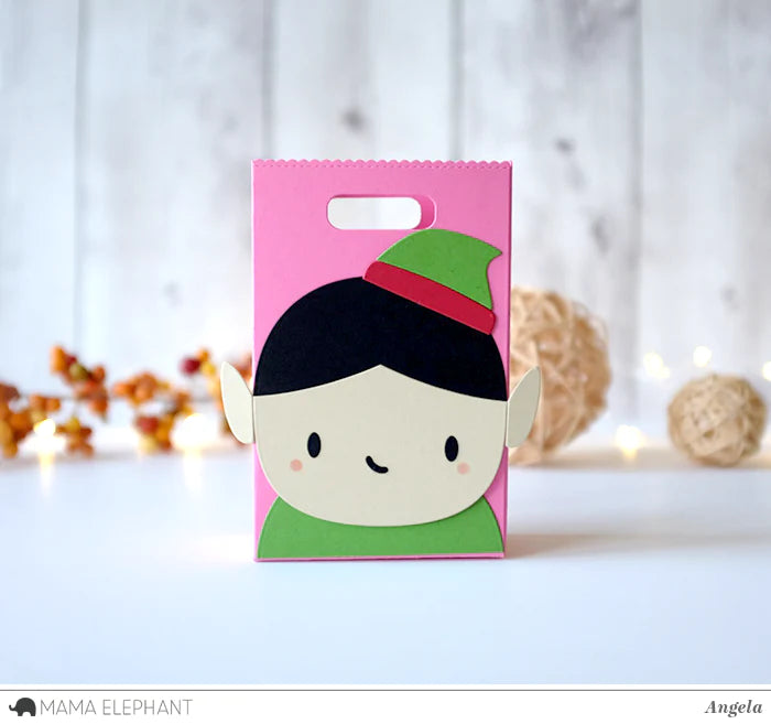 Mama Elephant - Favor Bag Accessory - Santa Elf - Creative Cuts