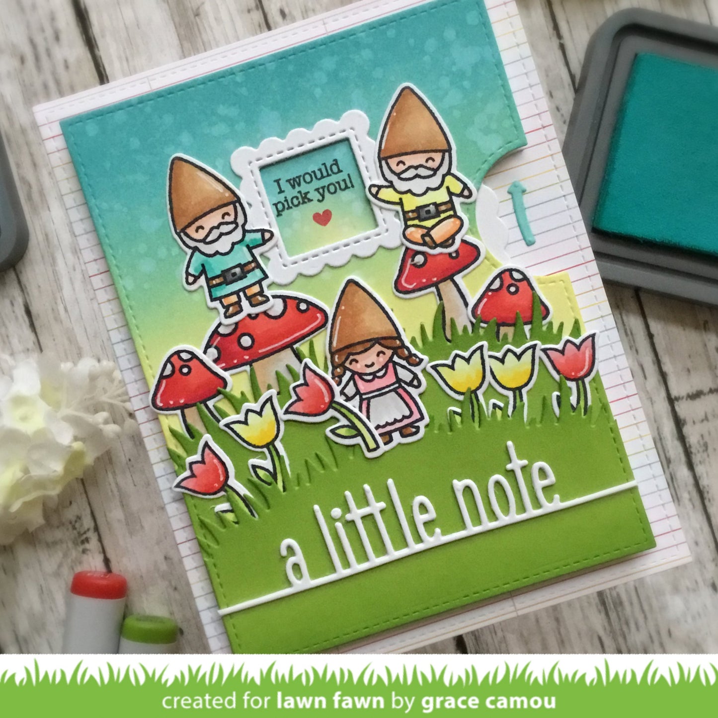 Lawn Fawn - a Little Note Line Border