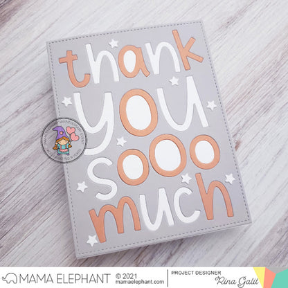Mama Elephant - Word Cover - Tysm - Creative Cuts