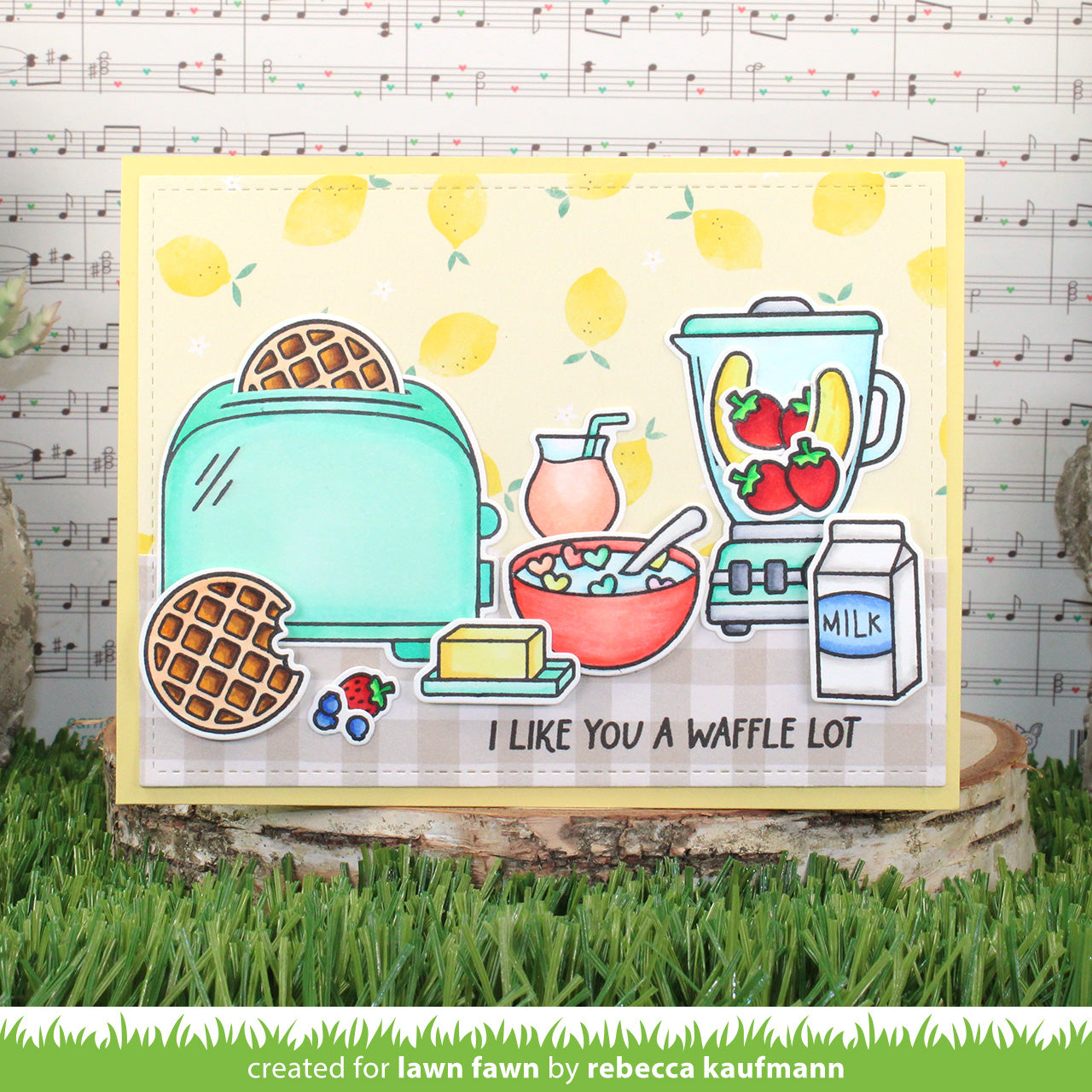Lawn Fawn - A Waffle Lot