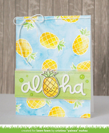 Lawn Fawn - Scripty Aloha