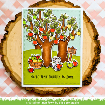 Lawn Fawn - Apple-Solutely Awesome