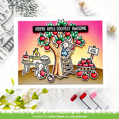 Lawn Fawn - Apple-Solutely Awesome