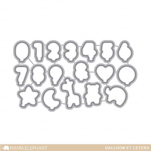 Mama Elephant - Balloon Et Cetera - Creative Cuts