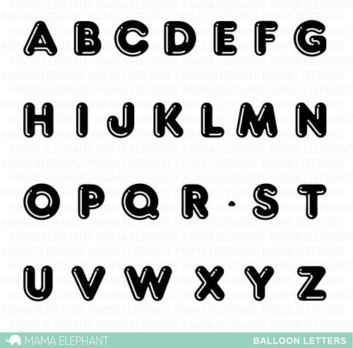 SET DEAL: Mama Elephant - Balloon Letters