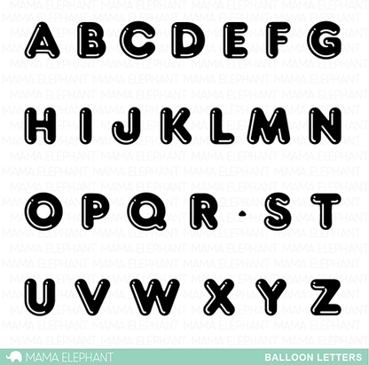 SET DEAL: Mama Elephant - Balloon Letters