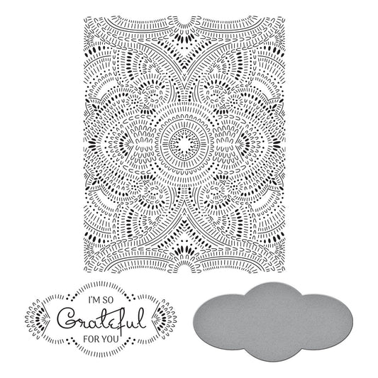 Spellbinders - BetterPress So Grateful For You Press Plate & Die