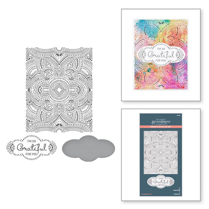 Spellbinders - BetterPress So Grateful For You Press Plate & Die