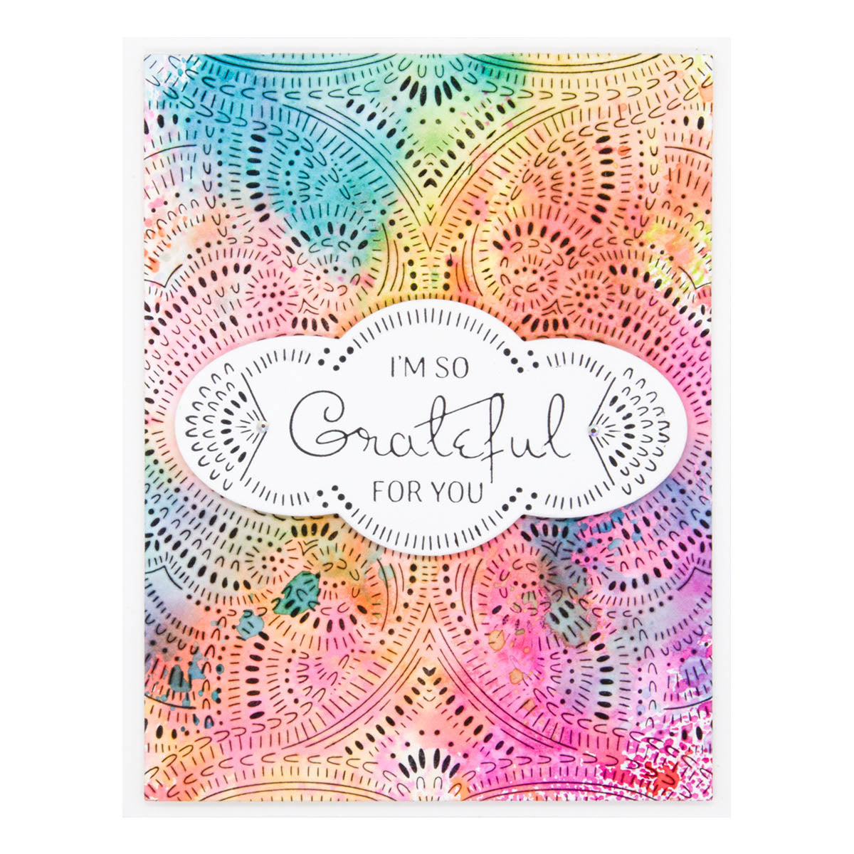Spellbinders - BetterPress So Grateful For You Press Plate & Die