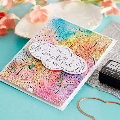 Spellbinders - BetterPress So Grateful For You Press Plate & Die